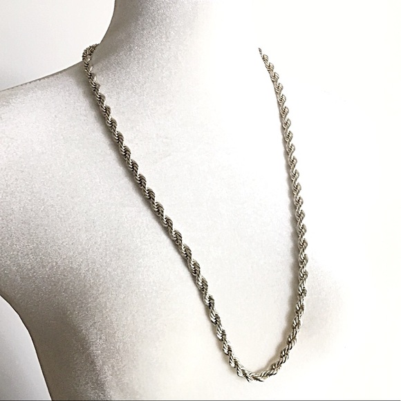 Vintage | Sterling Silver Rope Chain - Picture 4 of 5
